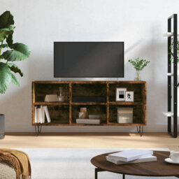 Berkfield Sturdy Tv Cabinet Smoked Oak 103.5X30X50 Cm Engineered Wood - thumbnail 2