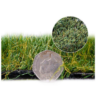 "Premership 40mm Artificial Grass, Premium Outdoor Artificial Grass, Pet-Friendly Fake Grass-3M(9'9"") X 4M(13'1"")-12M²" - image 1