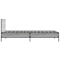 Berkfield Bed Frame Without Mattress Grey Sonoma 75X190 Cm Small Single - thumbnail 5