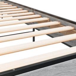 Berkfield Bed Frame Without Mattress Grey Sonoma 75X190 Cm Small Single - thumbnail 7