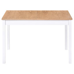 Beliani Extending Dining Table Houston Light Brown/ White 120/150 Cm 90 Cm Pine Wood - thumbnail 6