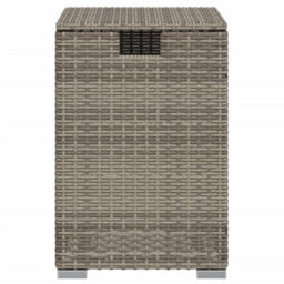 Vidaxl Propane Tank Cover Table Grey 40X40X60 Cm Poly Rattan - thumbnail 5
