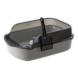 Thehotsale Grey Large Anti-Splashing Detachable Cat Litter Box - thumbnail 5