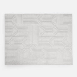 OHS Arch Fleece Rug Living Room Bedroom Modern Carpet, Cream - 66 X 200Cm - thumbnail 5