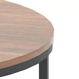 Set Of 2 Nesting Coffee Tables Round Stacking Sofa Side Tables For Living Room - thumbnail 5