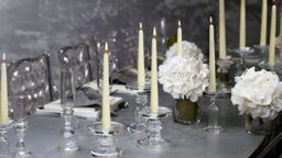 Simpa Unscented Tapered Ivory Candles 22 X 250mm - Pack Of 50 - thumbnail 3