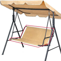 Garden Swing Cover (138 X 50 Cm), Beige - thumbnail 1