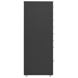 Berkfield Mobile File Cabinet Anthracite 28X41X109 Cm Metal - thumbnail 3