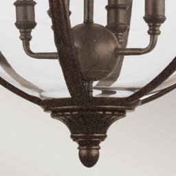 Luminosa Lighting Elstead Adams 4 Light Ceiling Chandelier Pendant Light British Bronze, E14 - thumbnail 2