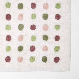 Homescapes Multi Colour 100% Cotton Bath Mat Tufted Polka Dot Design, 50 X 80 Cm - thumbnail 2