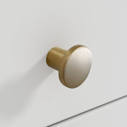 Impact Furniture Chest Of Drawers White Bedroom Storage Cabinet 90Cm Compact Shaker Unit Gold Handles Rel - thumbnail 7
