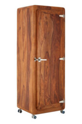 Orsina Sheesham Wood Tall Cabinet,classic Teak Finished Media Unit,display Corner Unit,luxe Wooden Shelving Cabinet