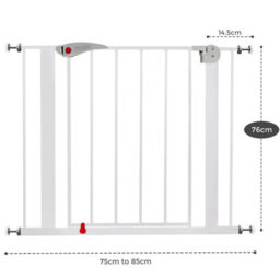 75 To 85Cm Safety Gate Adjustable Doorway Stair Pet Barrier - thumbnail 5