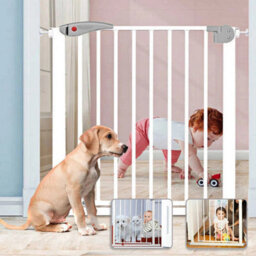 75 To 85Cm Safety Gate Adjustable Doorway Stair Pet Barrier - thumbnail 4