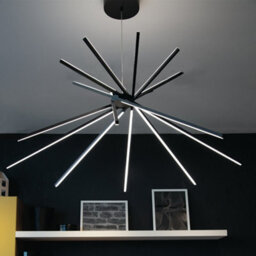 Luminosa Lighting Luminosa Shanghai Led Pendant Ceiling Light Black 2370Lm 4000K 113X51.5Cm - thumbnail 3