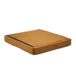 Coopers of Stortford Gold Velvet Multi-Use Foldable Footstool And Storage Box - thumbnail 2