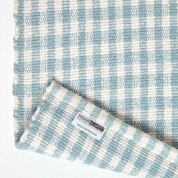 Homescapes Cotton Gingham Check Rug Hand Woven Blue White, 70 X 120 Cm - thumbnail 5