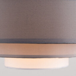 Valuelights Hampshire Modern 3 Tone Grey 5 Tier Cylinder Ceiling Light Shade (D)35Cm - thumbnail 5