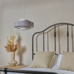 Valuelights Hampshire Modern 3 Tone Grey 5 Tier Cylinder Ceiling Light Shade (D)35Cm - thumbnail 3