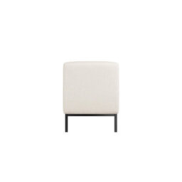 Wyld Haus Brooklyn Ivory Linen Bench With Matt Black Legs - thumbnail 4