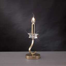 Luminosa Lighting Luminosa Nydia Table Lamp E14 French Gold/crystal - thumbnail 2