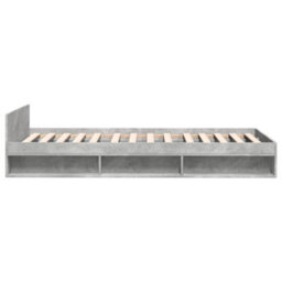 Berkfield Bed Frame With Drawer Without Mattress Concrete Grey 90X200 Cm - thumbnail 5