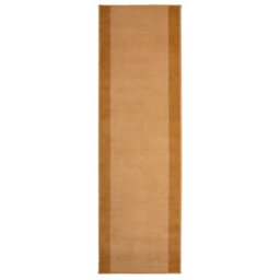 Bravich Hard Wearing Hessian Backed Stair Runner Kitchen Mat - Texas Beige Border - 60X540Cm (2'x18') - thumbnail 2