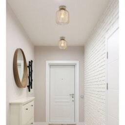 Luminosa Lighting Luminosa Dichti Semi Flush Ceiling Light Sand Colored Matt 1X E27 - thumbnail 5