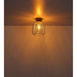 Luminosa Lighting Luminosa Dichti Semi Flush Ceiling Light Sand Colored Matt 1X E27 - thumbnail 4