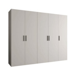 Arte Bari I Hinged Door Wardrobe 250Cm In Cashmere - Elegant, Soft-Close Storage In A Contemporary Neutral - thumbnail 2