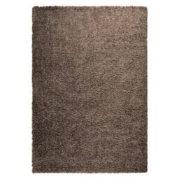 "Bravich Taupe Thick Shaggy Rug - California - 110X160 (3'7X5'4"")" - thumbnail 2