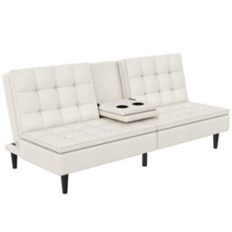 Dorel Maine Futon 2 Seaters In Cream Corduroy - thumbnail 5