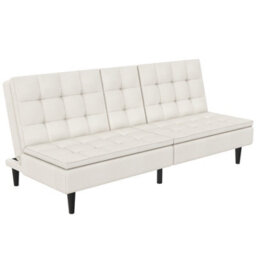 Dorel Maine Futon 2 Seaters In Cream Corduroy - thumbnail 2