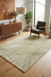 Esselle Home Aura Starburst Natural / Sage Green 200 X 290Cm Rug - thumbnail 6