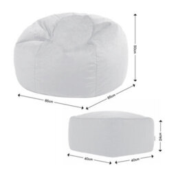 icon Kingston Classic Velvet Bean Bag Chair & Pouffe Teal Green Bean Bag Chair - thumbnail 5