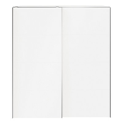 GoodHome Atomia White Particle Board Sliding Wardrobe (H)2250mm (W)2000mm (D)655mm - image 1