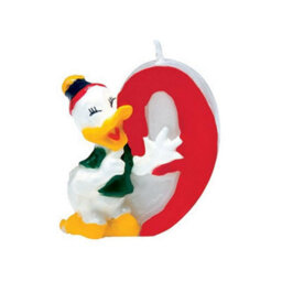 Disney Donald Duck 9Th Birthday Candle Multicoloured (One Size) - thumbnail 1
