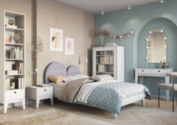 Arte Femii Hollywood Dressing Table (H)8400mm (W)920mm (D)400mm - Set Of Desk, Wall Mirror And Led Lighting - thumbnail 4