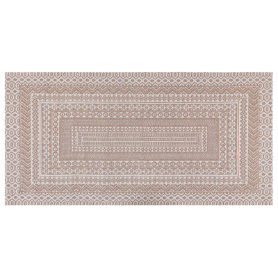 Beliani Rug Baglar White 80 X 150 Cm Jute - image 1
