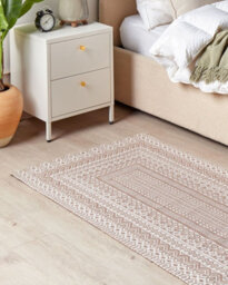 Beliani Rug Baglar White 80 X 150 Cm Jute - thumbnail 2