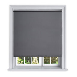 Lister Cartwright Blackout Plain Roller Blinds Windows Blind Child Safety Included (Dark Grey, 90 Cm Width X 160 Cm Drop) - thumbnail 2