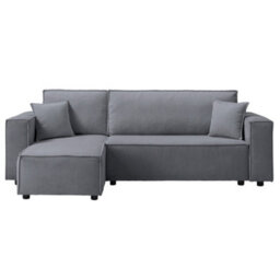 Artemis Home Hanna Reversible Corner Sofa With Sofa Bed - Dark Grey - thumbnail 2
