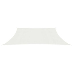 Berkfield Sunshade Sail 160 G/m2 White 3/4X2 M Hdpe - thumbnail 2
