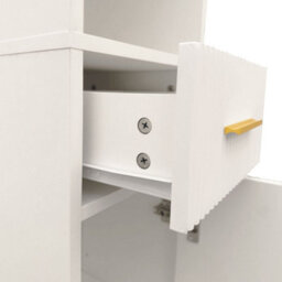 Hygrad Built to Survive Tall Freestanding Bathroom Storage Unit, Small Spaces Narrow Cabinet With Drawer - thumbnail 5