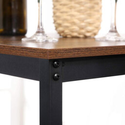 Songmics Table Square Tall Table Heavy-Duty Steel Frame, Easy Assembly Kitchen Living Room - Stools Not Included - thumbnail 8