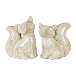 Alora Ceramic Fox Looking Left Sculptural Woodland Animal Figure - thumbnail 4