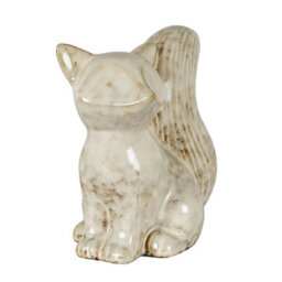 Alora Ceramic Fox Looking Left Sculptural Woodland Animal Figure - thumbnail 2