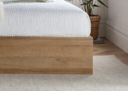 Rattan And Oak Ottoman Bed Frame - Double - thumbnail 5
