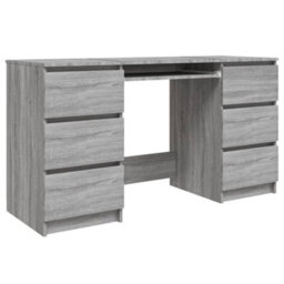 Vidaxl Writing Desk Grey Sonoma 140X50X77 Cm Engineered Wood - thumbnail 2