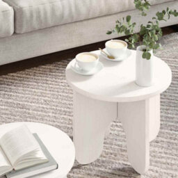 Berkfield Coffee Table 2 Pcs White Solid Pine Wood - thumbnail 4